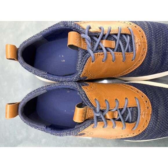 Cole Haan Grand Tour Men\'s Knit Oxfords Casual Shoes Size 8 Blue Tan main image 13